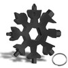 Snowflake multitool，Stainless Steel Snowflake tool multi，Portable Snowflake Tool Bottle Opener，Flat