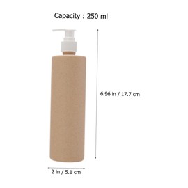 Gatuida 2pcs Leak Refillable Travel Pump Bottles Portable Shampoo Dispenser Containers for Home Hotel Business Trips Reusable Lotion Bottles