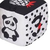 4pcs Baby Cloth Blocks Toy Letters Animals Learning Black White