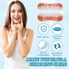 4 Pairs of False Teeth Veneers, Dentures Temporary Teeth, Safe