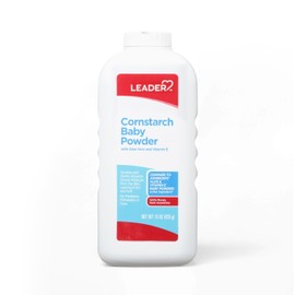 LEADER Cornstarch Baby Powder (Original, 15 Ounce)