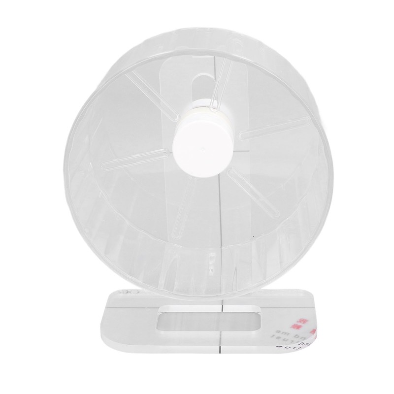 Silent Hamster Wheel with Stand Prevent Slip Clear Acrylic Hamster
