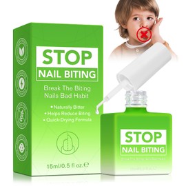 STOP Nail Biting Treatment for Kids Adults, Quick-Dry, 15ml Anti-Bite Nail Solution, Break Bad Habit, Protect Nails, Natural Bitter Formula with Coptis & Bitter Melon.