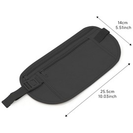 Passport Holder Secure Hidden Travel Wallet with RFID Blocking, Undercover Fanny Pack，Anti-Theft Passport Wallets for Men Women