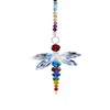 H&D HYALINE & DORA Crystal Dragonfly Rainbow Suncatcher Hanging Fengshui