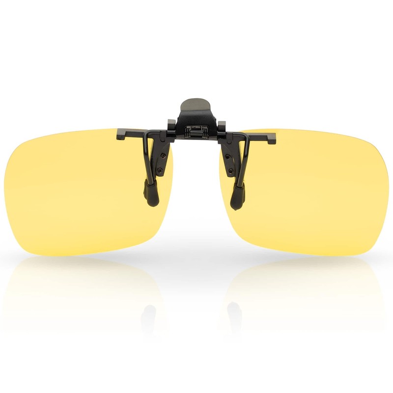 BEZLIT Clip-On Sunglasses Polarised Glasses Attachment Women Men 30441, yellow