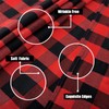 Black and Red Buffalo Plaid Tablecloth 56x84 Inches Rectangle Checkered
