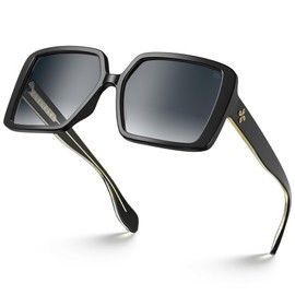 VISOONE Oversized Square Sunglasses Womens Big Large Wide Designer Trendy Fashion Accessories UV400 Protection Shades Harvard