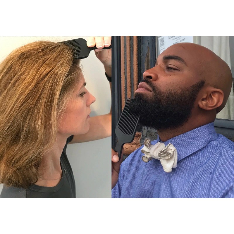 Chicago Comb Model 7 Carbon Fiber detangling, lift & pick