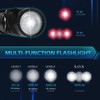 FandyFire 500 Lumens Mini Tactical Flashlight with Red Light, 90°