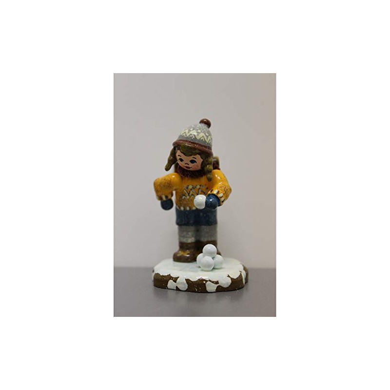 Hubrig Folk Art Small Figures & Miniatures Winter Children School