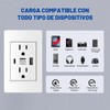 Enchufe USB C de Pared, LENGSIDA Receptáculo Dúplex de Salida