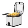 YUASDUU Electric Deep Fryer with Basket, 2.5L 1000W Deep Fryers