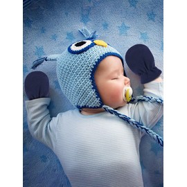 3 Pairs Baby and Toddler Winter Mittens Kids Fleece Warm Mittens for Baby Boy Girl (Black, Navy Blue, Grey, 6-18 Months)