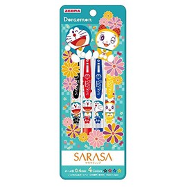 Showa Note Doraemon Sarasa Clip, Set of 4 Colors, B