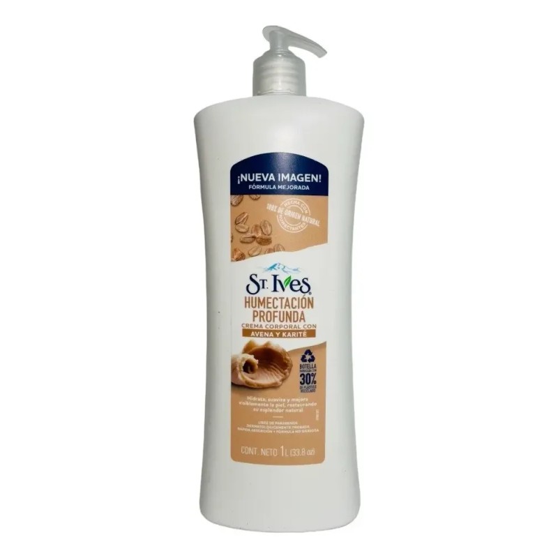 St. Ives Crema Corporal con Avena y Karité, Humectación Profunda,
