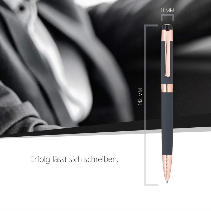 Cerruti 1881 "THAMES" Rollerball Pen Grey | Stainless Steel Writing