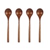 4 Pcs Wooden Spoon Exquisite Japanese Style Long Handle Large
