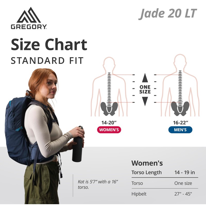 Gregory Jade 20 Lt Women'S Day Hiking Backpack, One Size