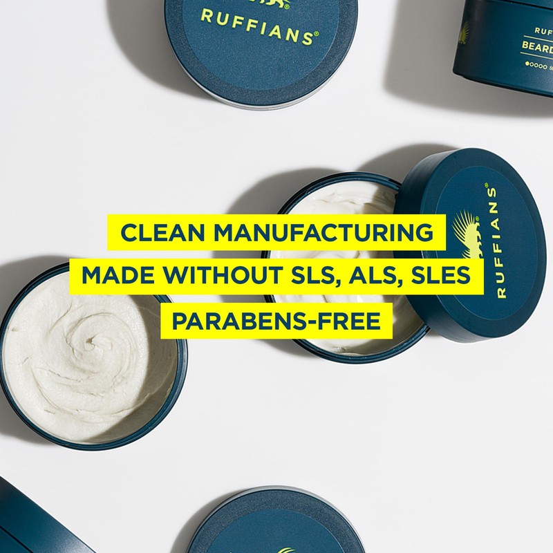 Ruffians Beard Balm, Omega-Enhanced Conditioning Beard Solution, for Softness and