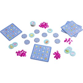 HABA 2012212004 Glittery Unicorn - Sparkling Bingo Mindfulness Table Game for Kids Over 3 Years