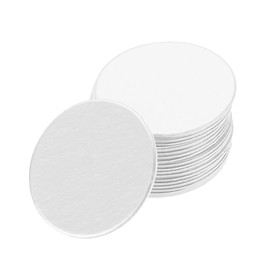 YOKIVE 100 Pcs Bottle Seal Aluminum Foil Cap Liner, Induction Heat Sealer | Sealing Supplies, Great for PE/HDPE Bottle Jar Cans (White, 0.78-Inch)