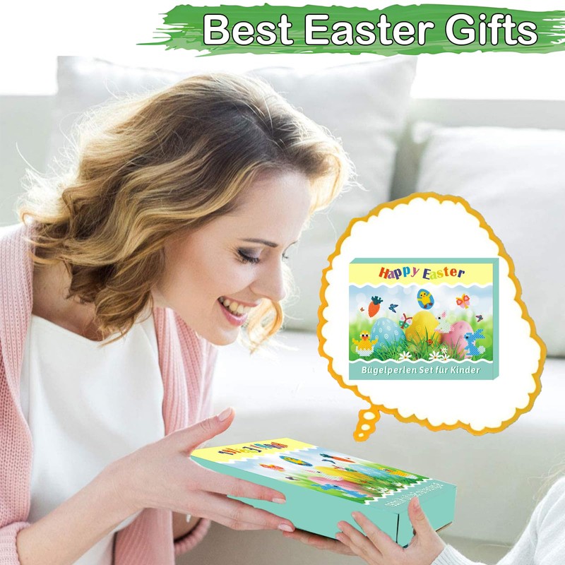 FZYESNO 3057 Pieces Ironing Beads Easter, Ironing Beads Plates Set