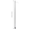 Alomejor Folding Camping Lamp Pole Aluminium Alloy Camping Lantern Stand
