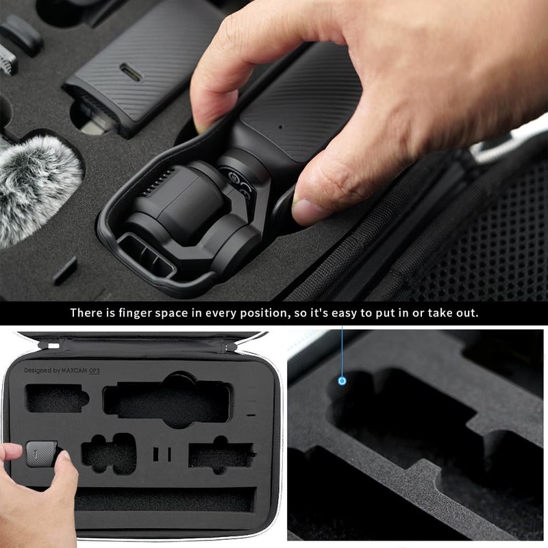 MAXCAM With Large Case, Compatible with DJI Osmo Pocket 3,