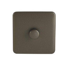 Schneider Electric Lisse Screwless Deco GGBL6012LMMBS LED universal dimmer 1 gang, 2 way 100W display pack