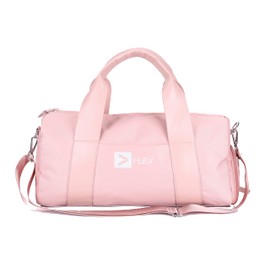 Ladies Sports Gym/Travel Duffel Bag with Separate Shoes Compartment and Wet Pocket, Waterproof Gym Bag for Women, Durable Travel Duffel Bag with Shoulder Strap (Pink)