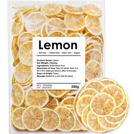 Dehydrated Dry Lemon For Cocktails, Dried Lemon 8.8oz/250g, 100% Natural & No Additives, No Sugar Added