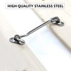 Storm Hook, Hook Lock Stainless Steel, Pack of 2, Cabin