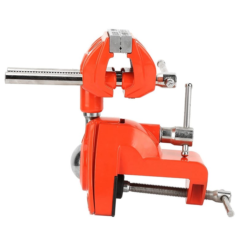 Hapivida Rotating Bench Vise, 360° Swivel Aluminum Bench Vise with