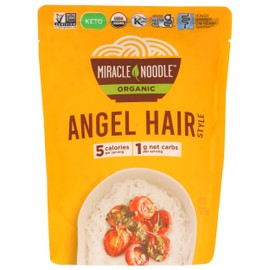 MIRACLE NOODLE Organic Plant Based Angel Hair Noodles, 7 OZ