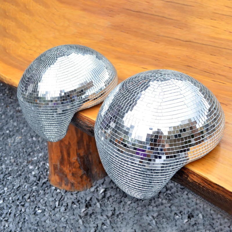 TUCAI Decoración de bola de discoteca derretida, bola de espejo