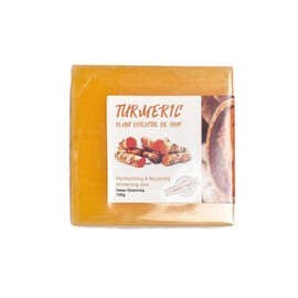 Turmeric Soap Bar, Handmade Soap Bar Pure Soap Bar, with Camellia Oil, Shea Butter, Turmeric, Olive Oil, for Face & Body, Skincare Face Care, for Deep Cleansing & Smooth Skin, 100g