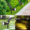 Outdoor Solar Powered Lawn Light 4LED Garden Yard Pathway Spotlight