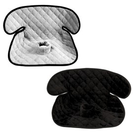 2 Pack Piddle Pad,Waterproof Car Seat Pad Protector, Quilted Design with 4-Layer for Quick Water absor, Non-Slip EVA Backing (Grey-1 Pack+Black-1 Pack)