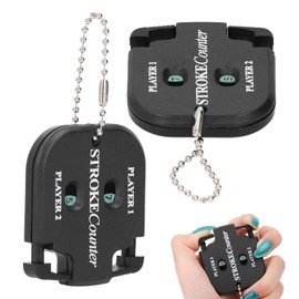 Golf Score Counter Stroke Counter, 2 Pieces Score Counter Golf Result Indicator Golf Result Counter, Golf Result Indicator Hand Counter Golf Score Counter with Key Chain, Score Counters (Sc