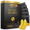 Dermora 24K Gold Eye Mask - Treat Puffy Eyes and Dark Circles, Refresh and Revitalize Your Skin | 15 Pairs