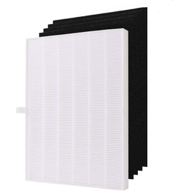 115115 Size 21 Filter A Compatible with Winix PlasmaWave Air Purifier C535, 5300, 5300-2, 6300, 6300-2, AM90, P300, True HEPA Filter with 4 Activated Carbon Filters