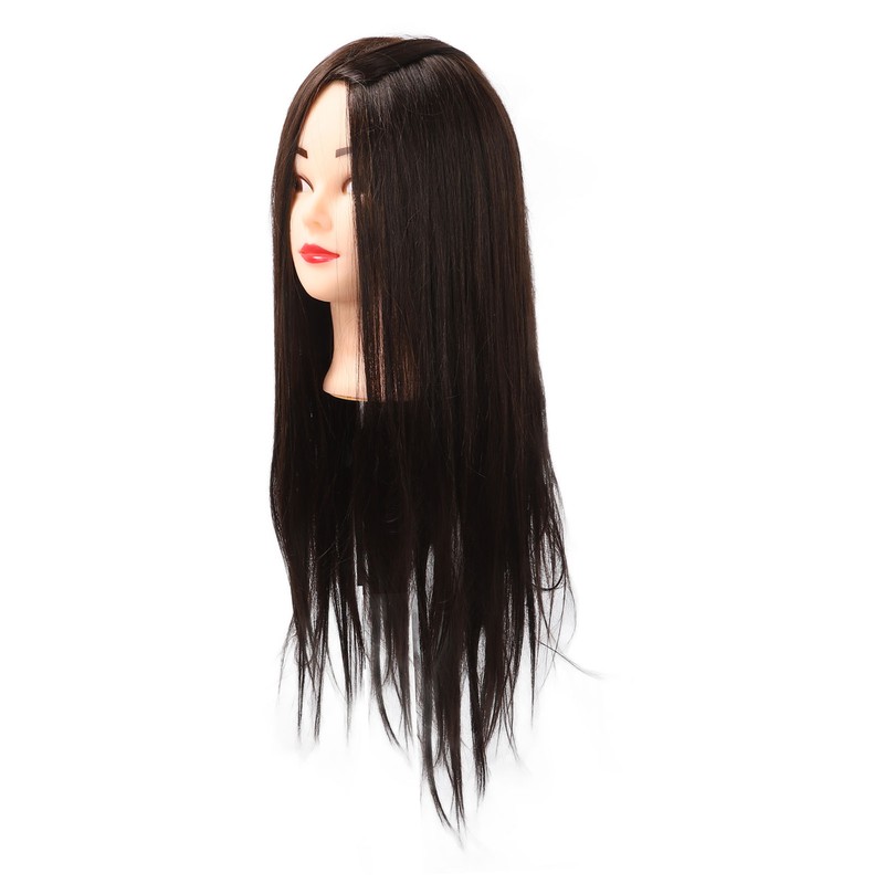 Hairdressing Mannequin Head 63cm Synthetic Fiber Head Styling Middle Part