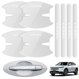 LUTU Door Handle Protector Parts, Compatible with All Series VEZEL, Scratch Resistant, Anti-Slip, Good Texture, Paint Protection, Easy Installation, Thick, Water Prevention Accessory, Exclusive Logo