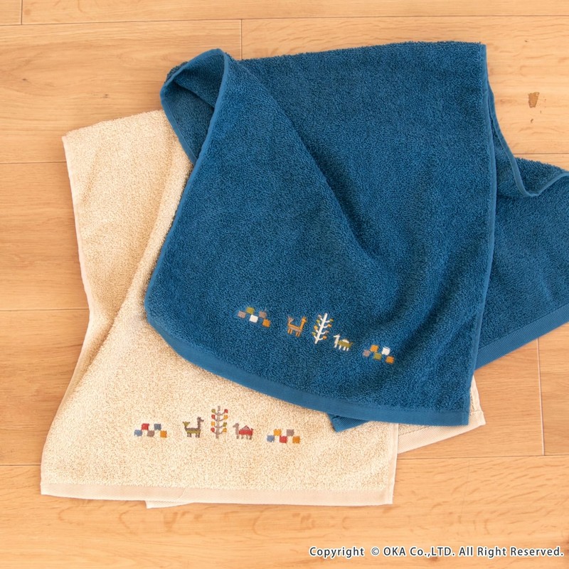 OKA Sierra Towel, Approx. 30.3 x 13.4 inches (77 x