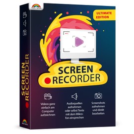 Screen Recorder - Videos, Audio und Screenshots aufnehmen am PC - für 3 PCs - lebenslange Laufzeit für Windows 11, 10. 8.1, 7