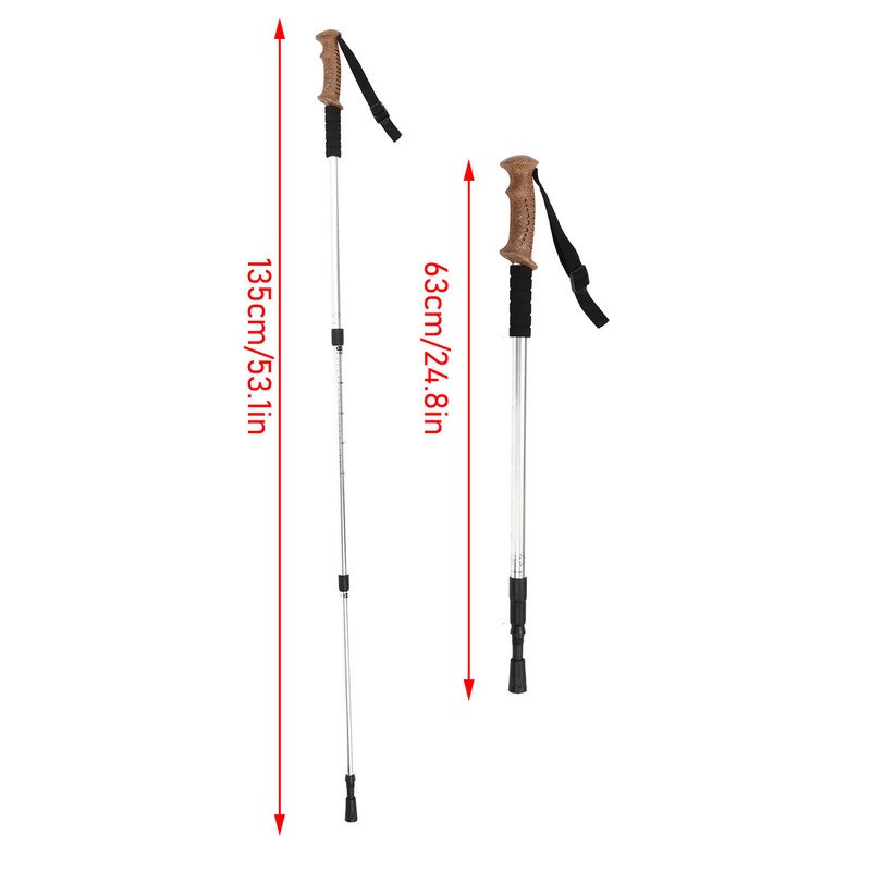 Walking Stick 3 Section Super Light High Strength Anti Slip