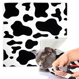 JOOYAR Cat Grooming Wrap Cat Wrap for Cutting Nails Cat Restraint for Nail Clipping to Anti-Runaway/Scratch/Bitten Self-Adherent Soft Cat Swaddle Wrap for Calming & Holding Cat