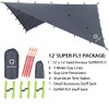 Gold Armour Rainfly Tarp Hammock, Premium 12ft x 12ft Rain