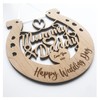Lucky Wedding Wooden Horseshoe For The Bride And Groom To